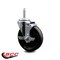 Service Caster 5 Inch Phenolic Wheel Swivel 34 Inch Threaded Stem Caster with Brake SCC SCC-TS20S514-PHR-TLB-34212 - alternate 3